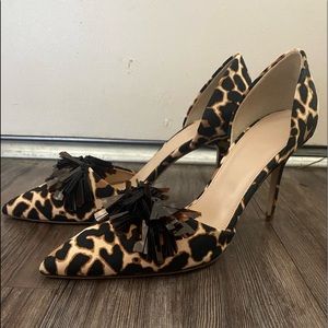 J. Crew  Leopard D’orsay Heels